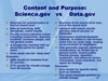 Content and Purpose: Science.gov vs Data.gov. Link to larger image.